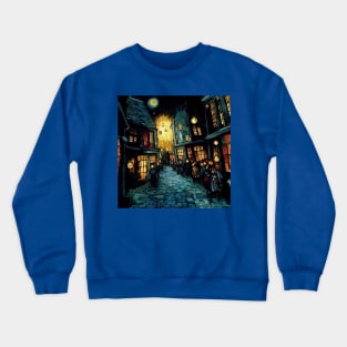 Starry Night in Diagon Alley Crewneck Sweatshirt